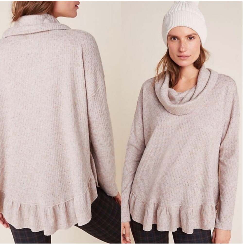 Maeve Addie Ruffled Hacci Pullover - Picture 1 of 9